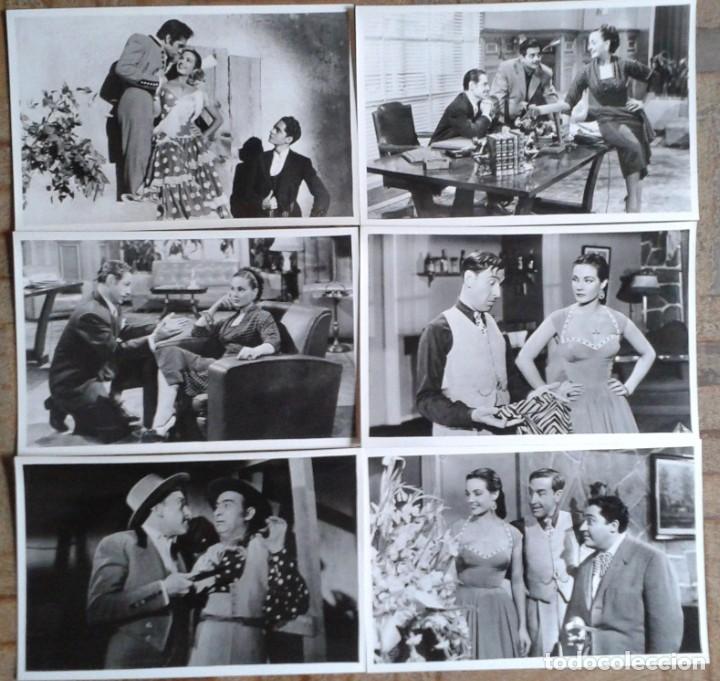 Cine: GITANA TEN&Iacute;AS QUE SER. 6 FOTOS 13X18. CARMEN SEVILLA, PEDRO INFANTE, ANGEL GARASA