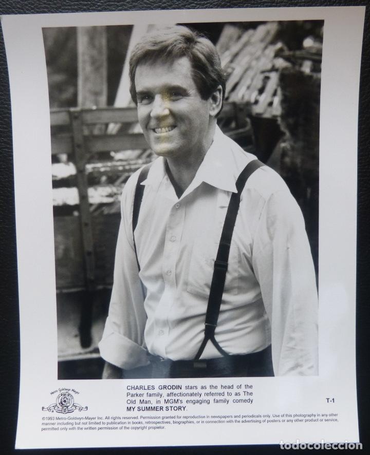 Kino: Charles Grodin-8x10-B&N-Promo-Still MY SUMMER STORY,A&ntilde;o 1993, Metro Goldwyn