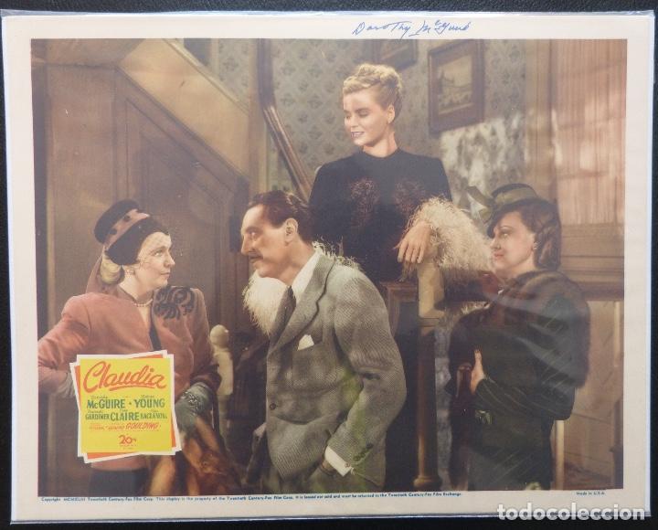 Cinema: Dorothy McGuire firm&oacute; CLAUDIA LC '43 que sonr&iacute;e en las escaleras!