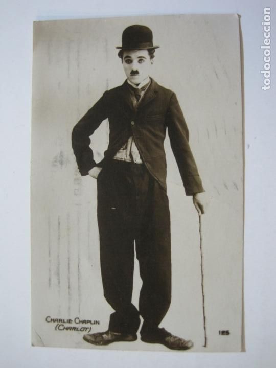 Cine: CHARLIE CHAPLIN-CHARLOT-POSTAL FOTOGRAFICA ANTIGUA DE CINE-VER FOTOS-(75.804)