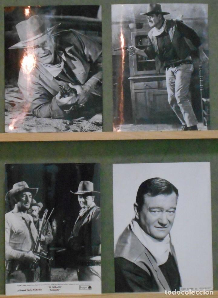 Cine: F19196D EL DORADO JOHN WAYNE ROBERT MITCHUM 4 FOTOS ORIGINALES ESPA&Ntilde;OLAS