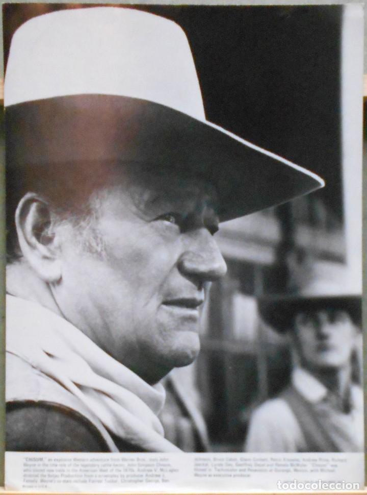 Cinema: F23445D JOHN WAYNE CHISUM FOTO B/N ORIGINAL AMERICANA 26X35