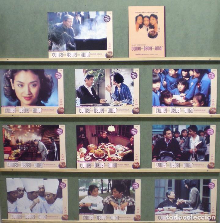 Kino: UJ01D COMER BEBER AMAR ANG LEE SET 10 FOTOCROMOS + GUIA PRESSBOOK ESTRENO