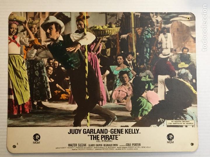 Cine: el pirata gene kelly judy garland fotocromo de carton original antiguo