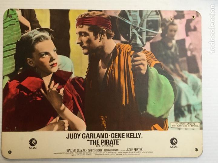 Cine: el pirata gene kelly judy garland fotocromo de carton original antiguo