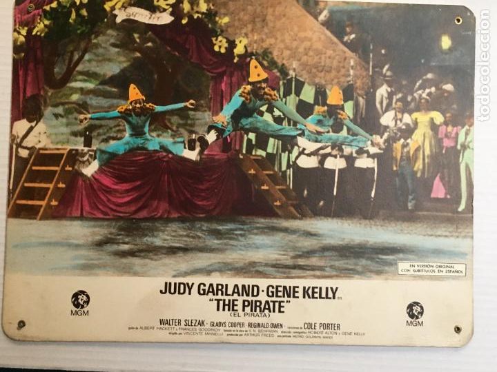 Cine: el pirata gene kelly judy garland fotocromo de carton original antiguo
