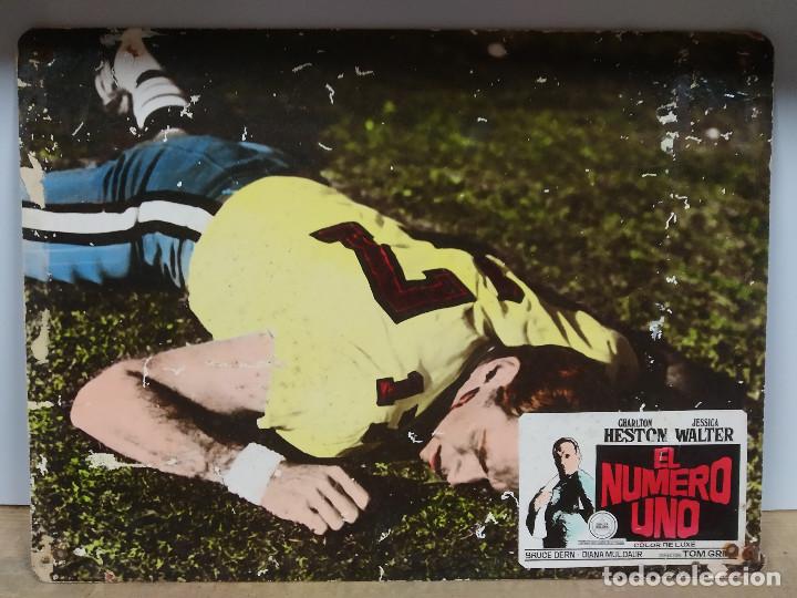 Cine: El n&uacute;mero uno. Charlton Heston, Jessica Walter, Bruce Dern. FOTOCROMO DE CARTON