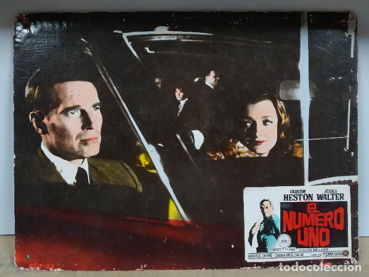 Cine: El n&uacute;mero uno. Charlton Heston, Jessica Walter, Bruce Dern. FOTOCROMO DE CARTON