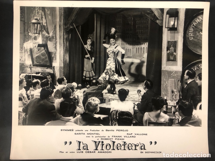 Cine: Foto original sara sarita Montiel.la violetera 30 x 23,5 cm