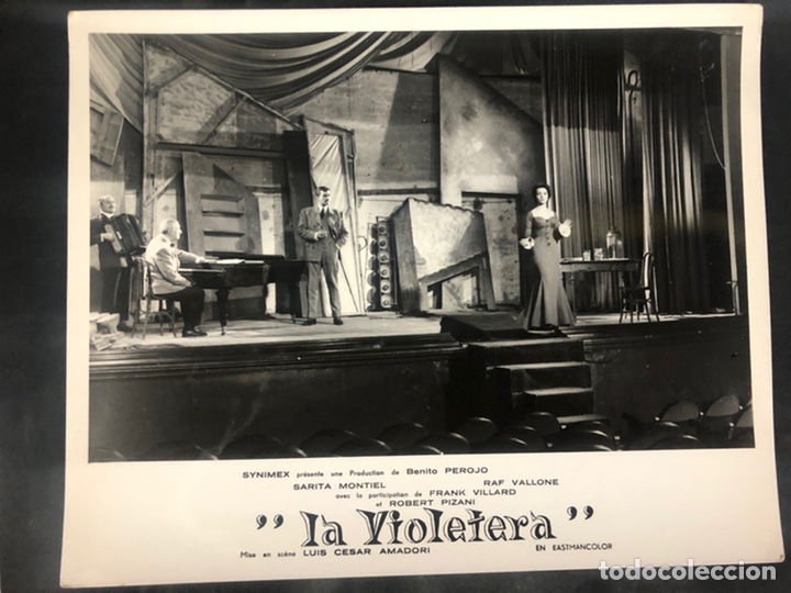 Cine: Foto original sara sarita Montiel.la violetera 30 x 23,5 cm
