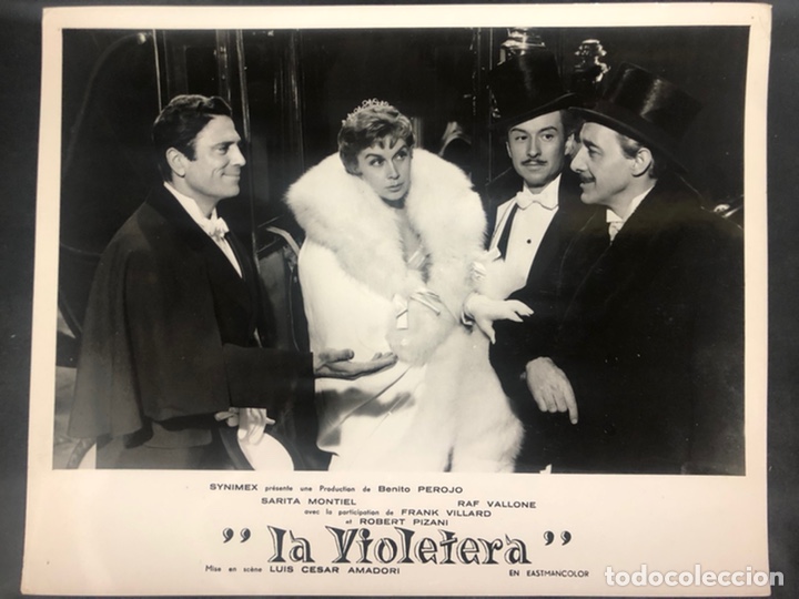 Cine: Foto original sara sarita Montiel ana mariscal raf vallone.la violetera 30 x 23,5 cm