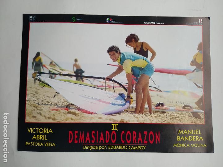 Cinema: LOTE DE 2 FOTOGRAMAS DE LA PELICULA DEMASIADO CORAZON II. VICTORIA ABRIL. PASTORA VEGA TDKP17K