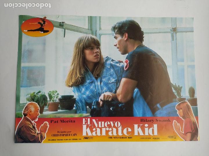 Kino: LOTE DE 2 FOTOGRAMAS DE LA PELICULA EL NUEVO KARATE KID. PAT MORITA. HILARY SWANK. TDKP17K