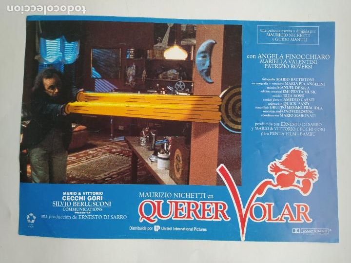 Cinema: FOTOGRAMA DE LA PELICULA QUERER VOLAR. MAURIZIO NICHETTI. ANGELA FINOCCHIARO TDKP17K