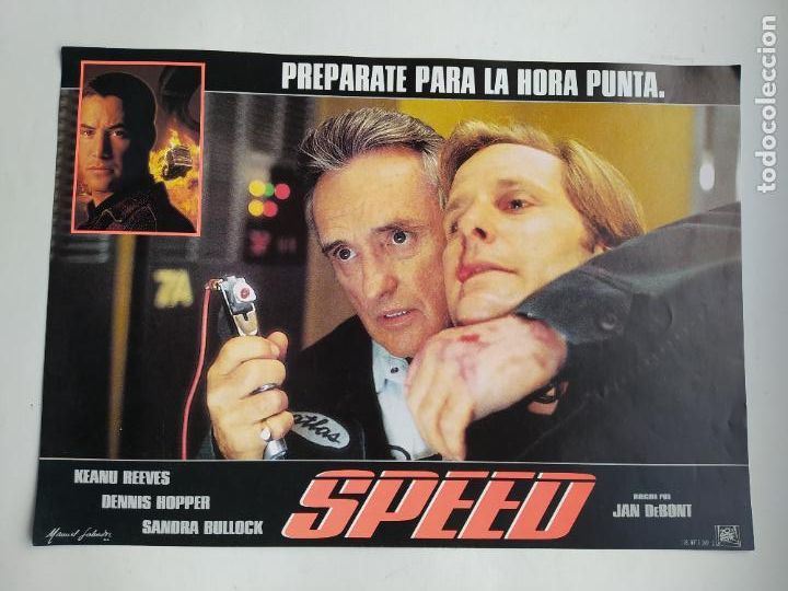 Cin&eacute;ma: FOTOGRAMA DE LA PELICULA SPEED. KEANU REEVES. DENNIS HOPPER. SANDRA BULLOCK. TDKP17K