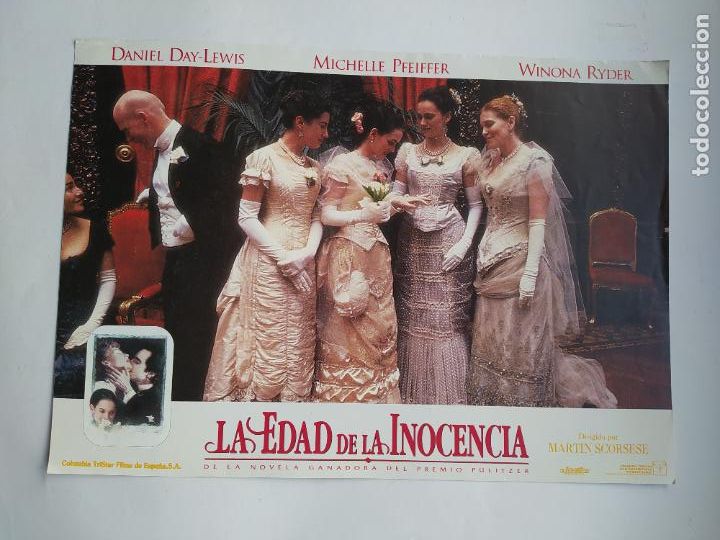 Cine: LOTE DE 2 FOTOGRAMAS DE LA PELICULA LA EDAD DE LA INOCENCIA. MARTIN SCORSESE. TDKP17K