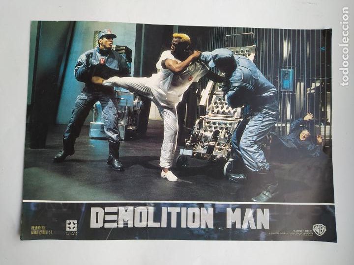 Kino: LOTE DE 3 FOTOGRAMAS DE LA PELICULA DEMOLITION MAN. WARNER ESPA&Ntilde;OLA. TDKP17K