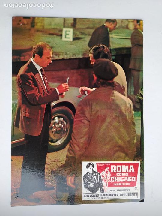Kino: LOTE DE 2 FOTOGRAMAS DE LA PELICULA ROMA COMO CHICAGO. JOHN CASSAVETTES. ANITA SANDERS. TDKP18C
