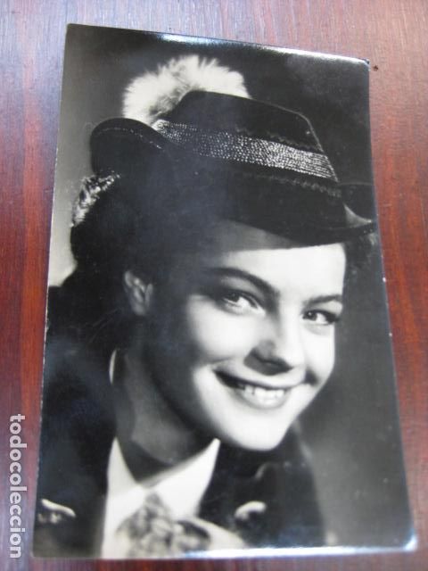 Cine: romy schneider - postal original b/n - sissi - ed. archivo bermejo