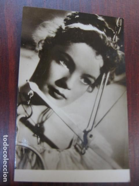 Cine: romy schneider - postal original b/n