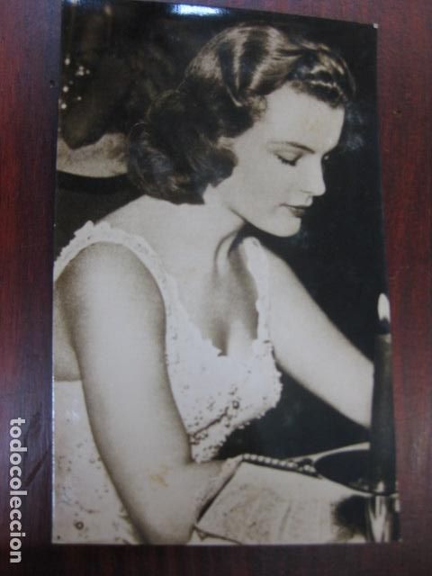 Cine: romy schneider - postal original b/n
