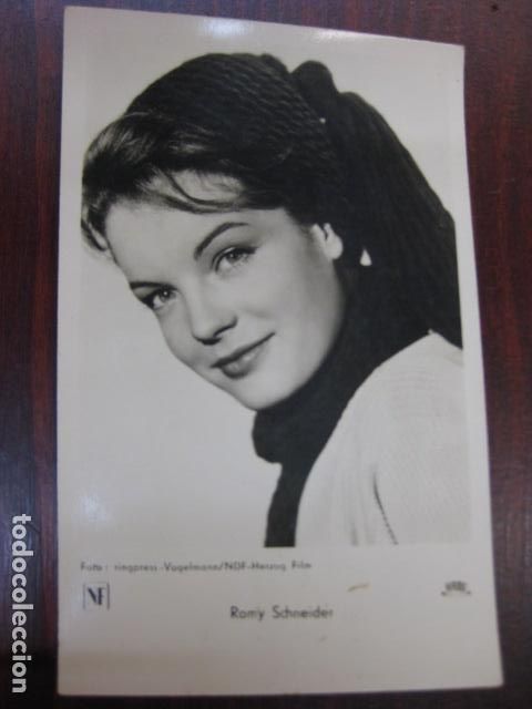 Cine: romy schneider - postal original b/n - ed. ufa fk 3451