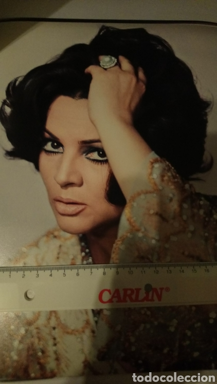 Cine: Sara montiel foto 24 x 30 de una gran calida fotografica papel saten admite ofertas
