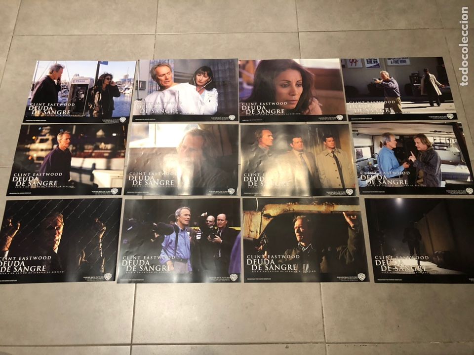 Cine: JUEGO COMPLETO 12 FOTOCROMOS DE LA PEL&Iacute;CULA DEUDA DE SANGRE
