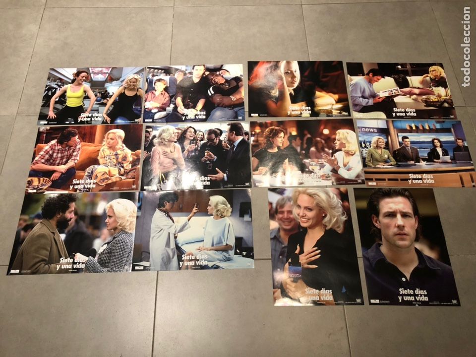 Cine: JUEGO 12 FOTOCROMOS PEL&Iacute;CULA SIETE D&Iacute;AS Y UNA VIDA (Life or Something Like It) con Angelina Jolie