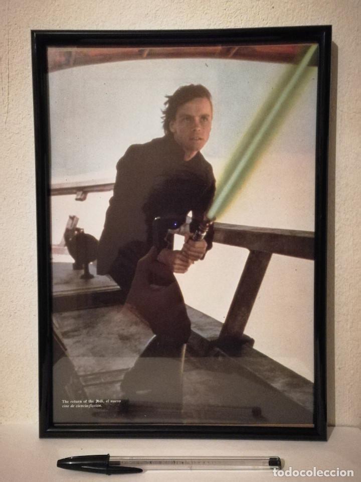 Cine: ANTIGUA LAMINA ACARTONADA -A4- EL RETORNO DEL JEDI - STAR WARS