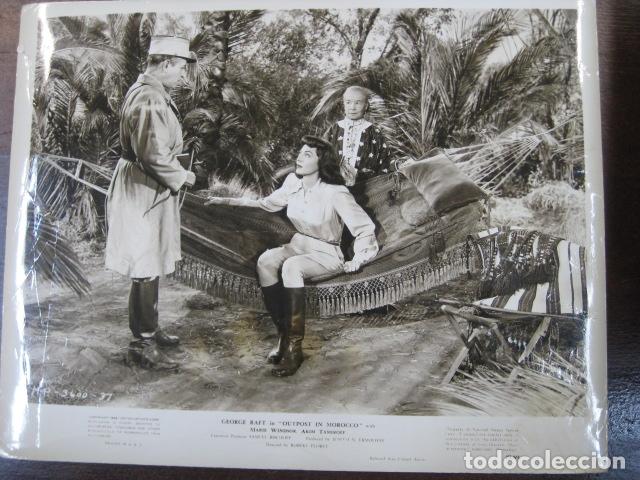 Cine: La &uacute;ltima carga - foto original b/n - Outpost in Morocco George Raft Marie Windsor french legion