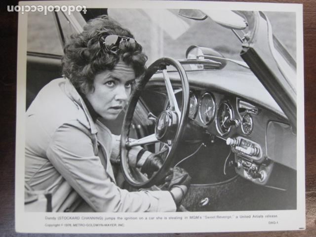 Cine: Sweet Revenge - foto original b/n - Stockard Channing Jerry Schatzberg film coche ferrari