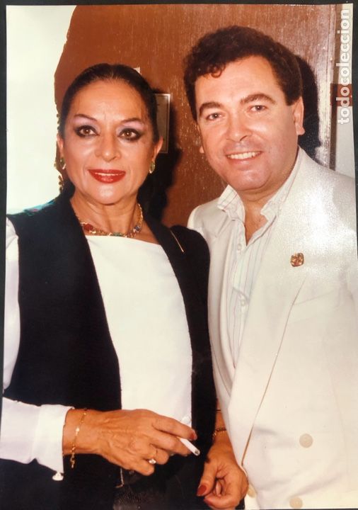 Cine: Foto original de Lola Flores y Rafael conde el titi 28 x 39 cm