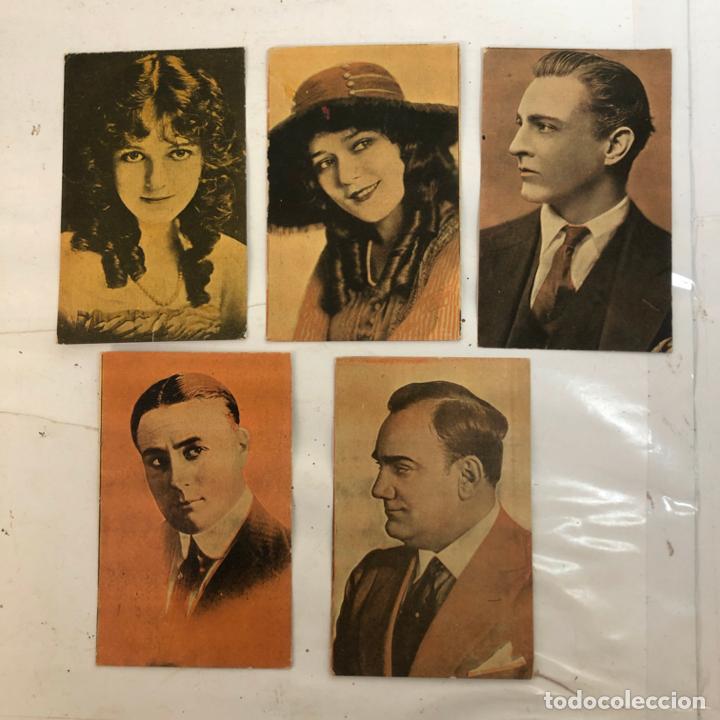 Cinema: ARTISTAS DEL PROGRAMA AJURIA - LOTE 5 POSTALES, CROMOS, CHOCOLATE AMATLLER