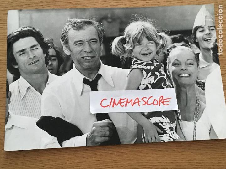 Cine: yves montand romy schneider foto original antigua