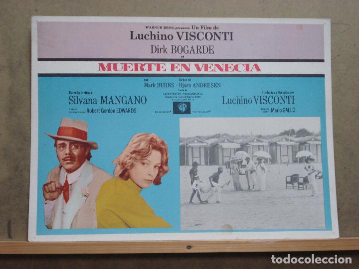 Kino: AAQ58 MUERTE EN VENECIA LUCHINO VISCONTI DIRK BOGARDE LOBBY CARD ORIGINAL MEJICANO