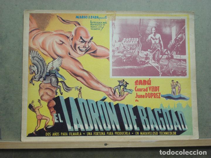 Kino: AAQ62 EL LADRON DE BAGDAD SABU MICHAEL POWELL LOBBY CARD ORIGINAL MEJICANO