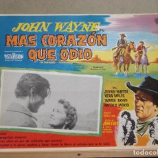 Cine: AAR40 CENTAUROS DEL DESIERTO JEFFREY HUNTER NATALIE WOOD JOHN WAYNE FORD LOBBY CARD ORIGIN MEJICANO