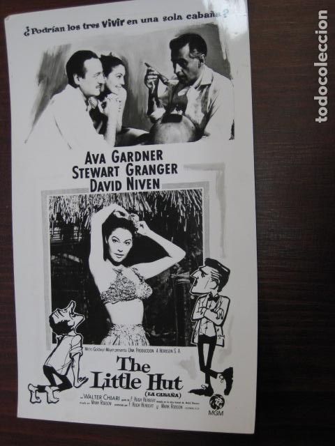 Cine: la caba&ntilde;a the little hunt - foto original b/n - ava gardner david niven stewart granger