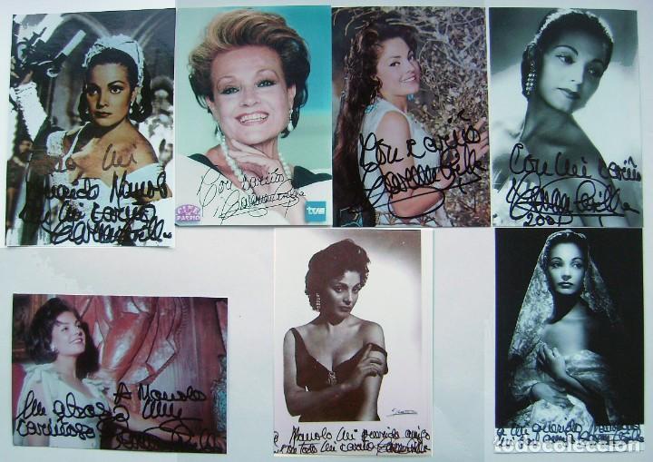 Cine: CARMEN SEVILLA. 7 FOTO sobre 9 x 12,5 cms..