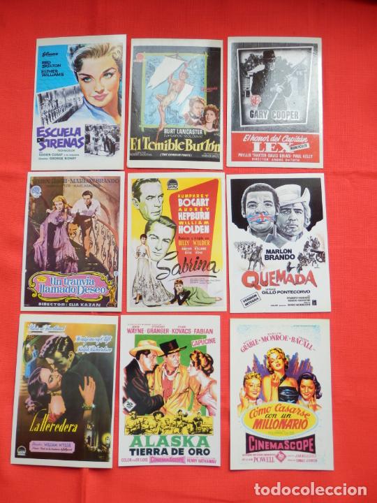 Cinema: 24 POSTALES BRILLANTES PELICULAS, GRANDES CLASICOS DEL CINE NUMERADAS, IMPECABLES