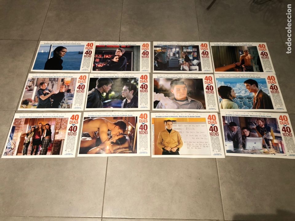 Cinema: JUEGO 12 FOTOCROMOS PEL&Iacute;CULA 40 D&Iacute;AS Y 40 NOCHES (40 Days and 40 Nights) con Josh Hartnett