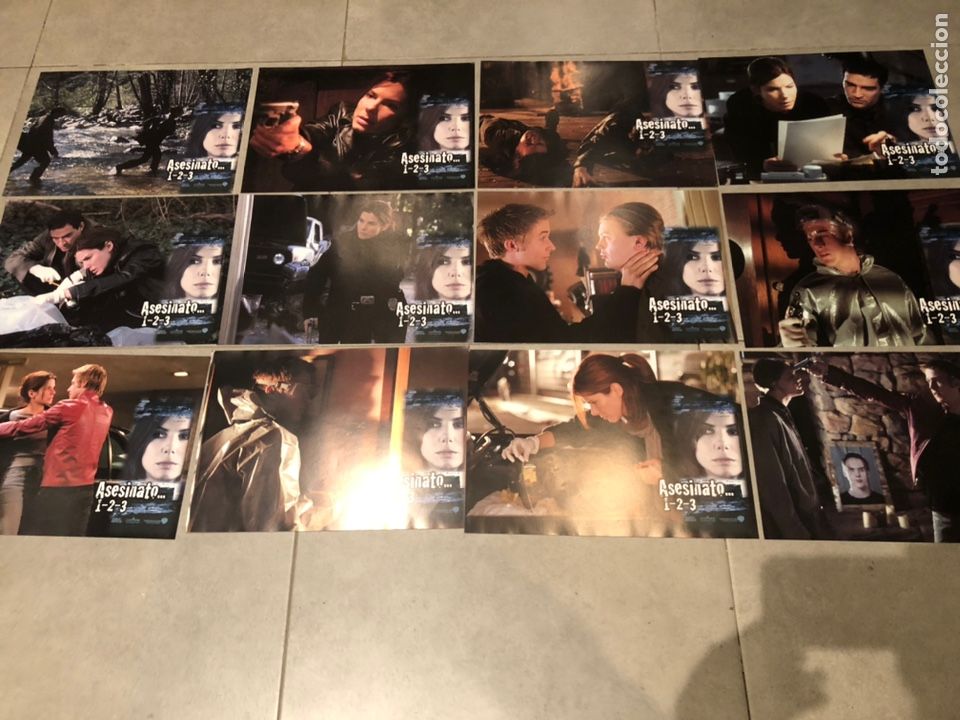 Cine: JUEGO 12 FOTOCROMOS DE LA PEL&Iacute;CULA ASESINATO 1, 2, 3 (Murder by Numbers) (Murd3r 8y Num8ers)