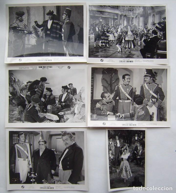 Cine: LOLA FLORES Y ANTONIO MOR&Aacute;N (ESTRELLA DE SIERRA MORENA). 1 FOTOCROMO 12 x 18 cms. Y 5 18 x 24 cms.