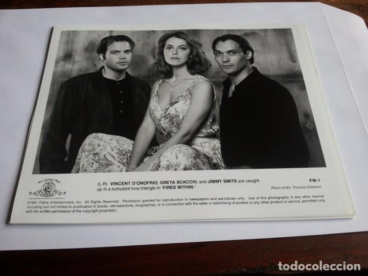 Cinema: Fuegos internos - Jimmy Smits, Greta Scacchi, Vincent D'Onofrio - foto original B/N m.g.m a&ntilde;o 1991