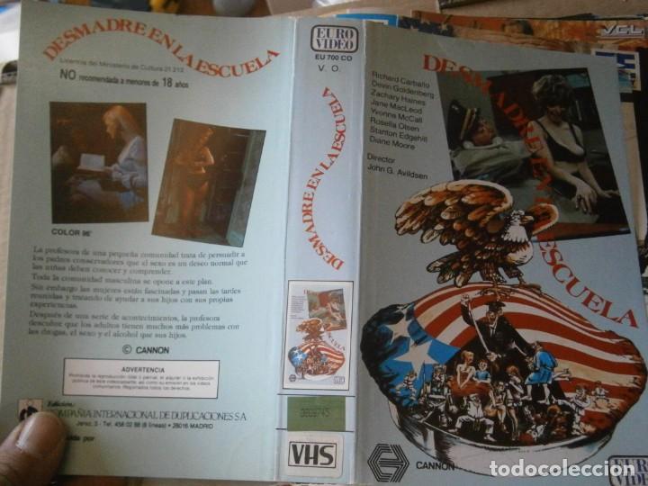 Cinema: DESMADRE EN LA ESCUELA, CARATULA DE VIDEOCLUB ORIGINAL. (SOLO CARATULA)