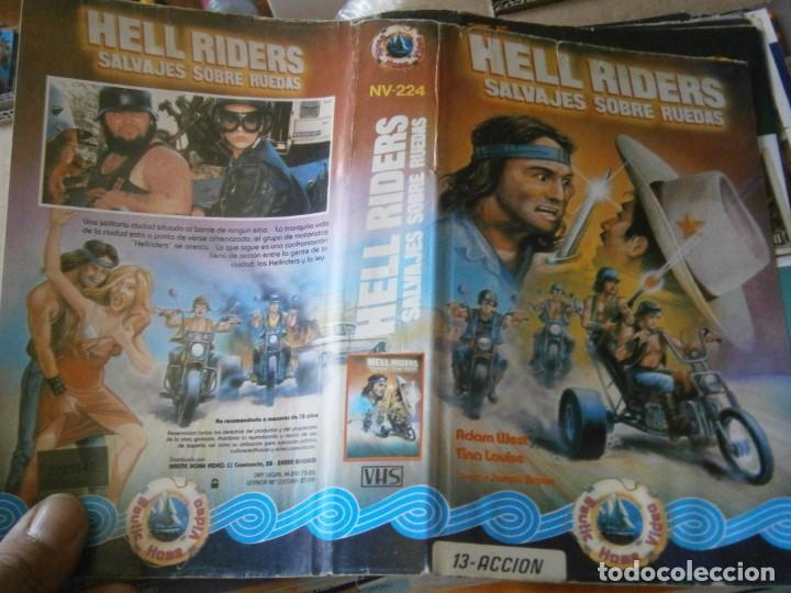 Cinema: HELL RIDERS, SALVAJES SOBRE RUEDAS, CARATULA DE VIDEOCLUB ORIGINAL. (SOLO CARATULA)