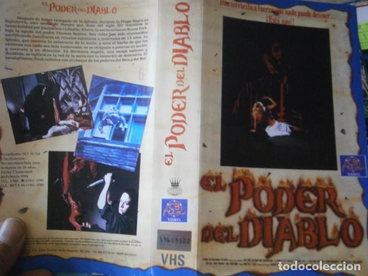 Cinema: EL PODER DEL DIABLO, CARATULA DE VIDEOCLUB ORIGINAL. (SOLO CARATULA)