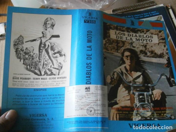 Cine: LOS DIABLOS DE LA MOTO, CARATULA DE VIDEOCLUB ORIGINAL. (SOLO CARATULA)