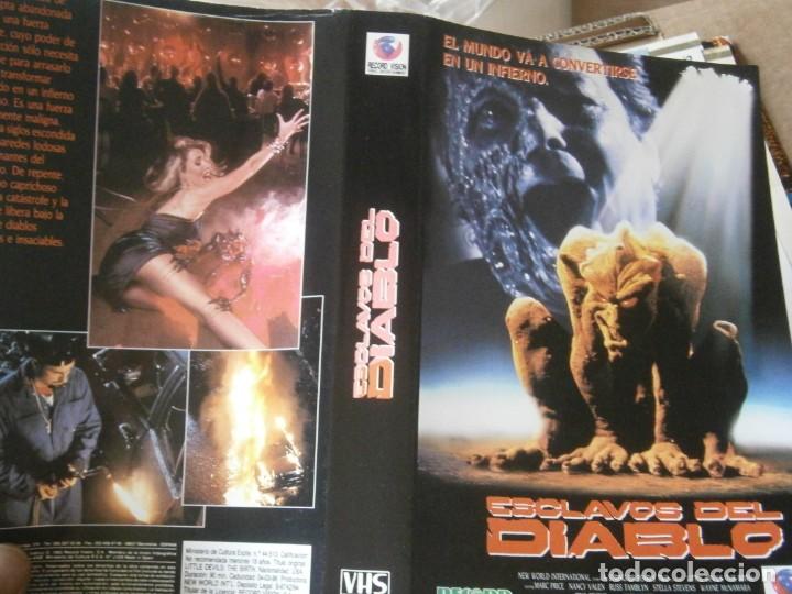 Cinema: ESCLAVOS DEL DIABLO, CARATULA DE VIDEOCLUB ORIGINAL. (SOLO CARATULA)